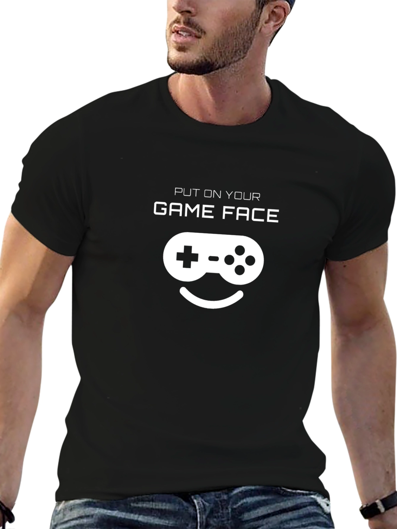 Game Face T-Shirt - Gamer Style Cotton Tee