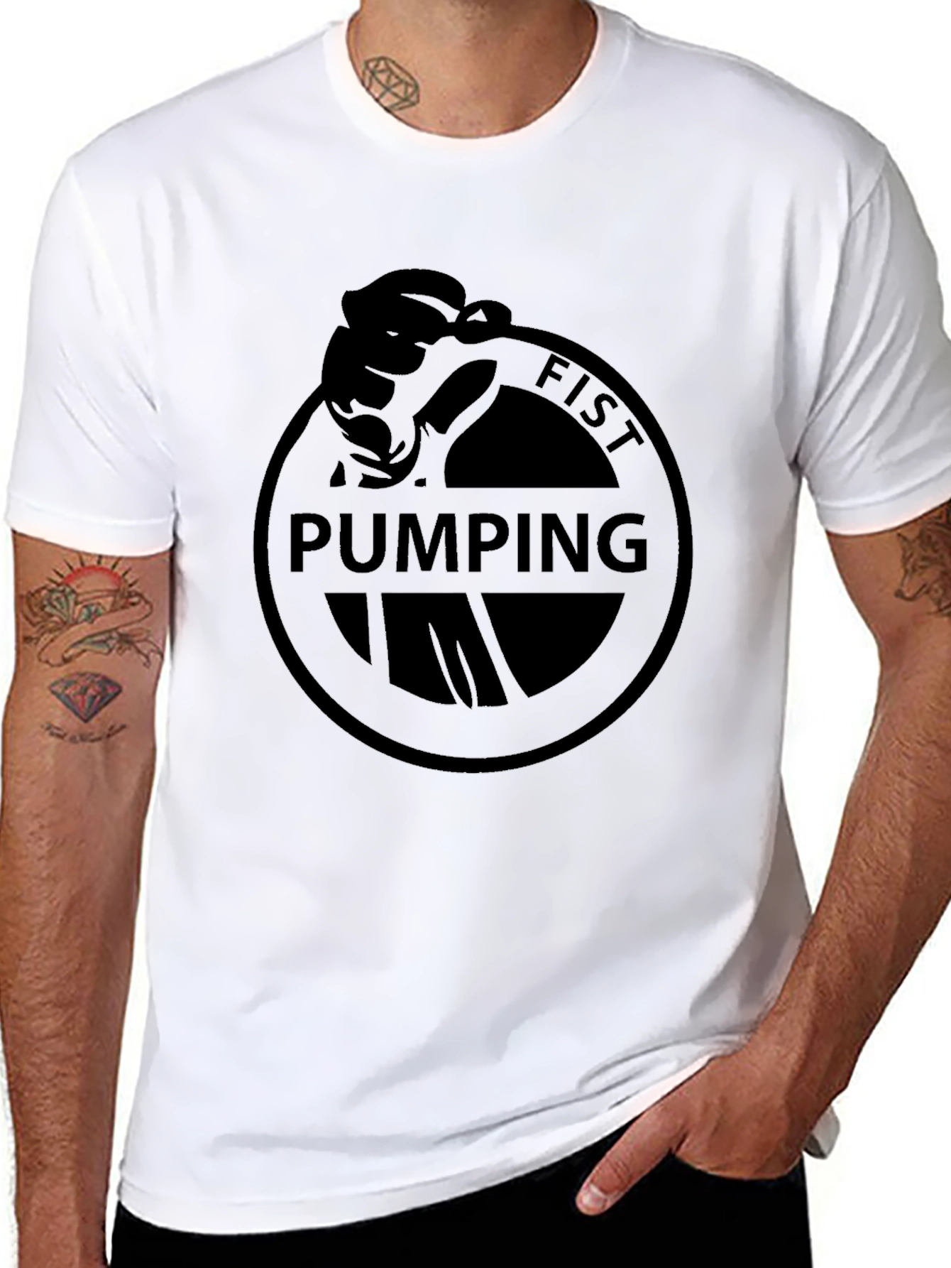 Fist Pumping Tee - Mens Graphic T-Shirt