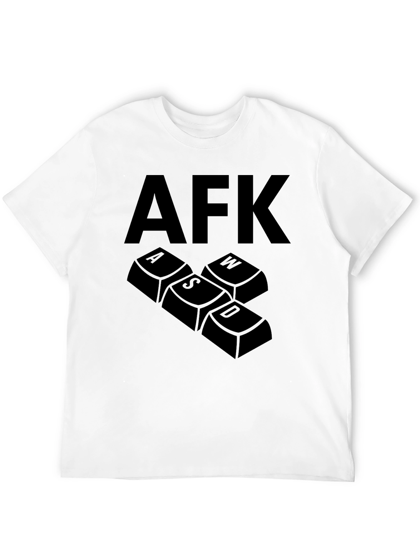 AFK Gaming T-Shirt - Keyboard Keys Design