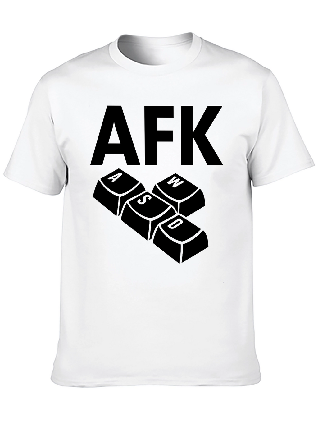 AFK Gaming T-Shirt - Keyboard Keys Design