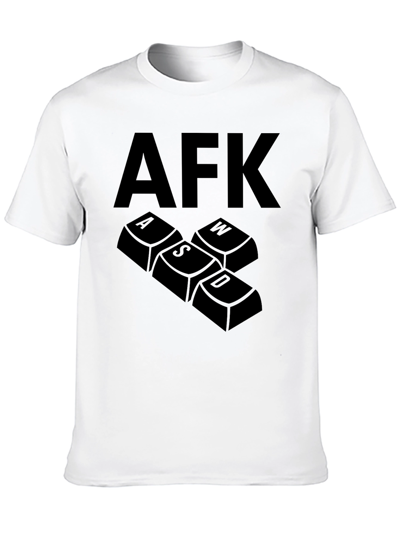 AFK Gaming T-Shirt - Keyboard Keys Design