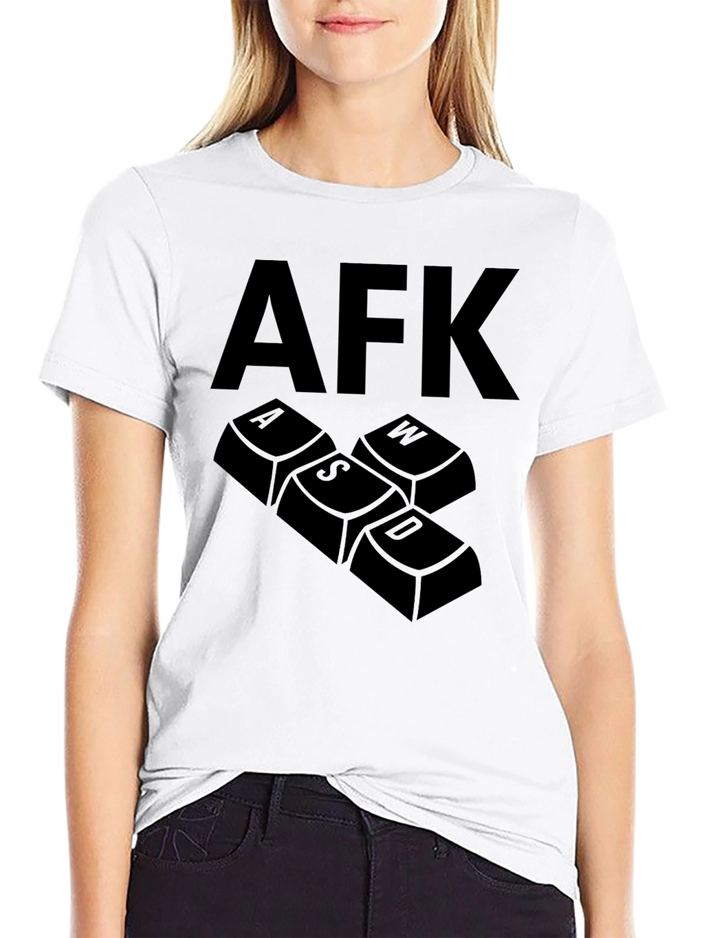 AFK Gaming T-Shirt - Keyboard Keys Design