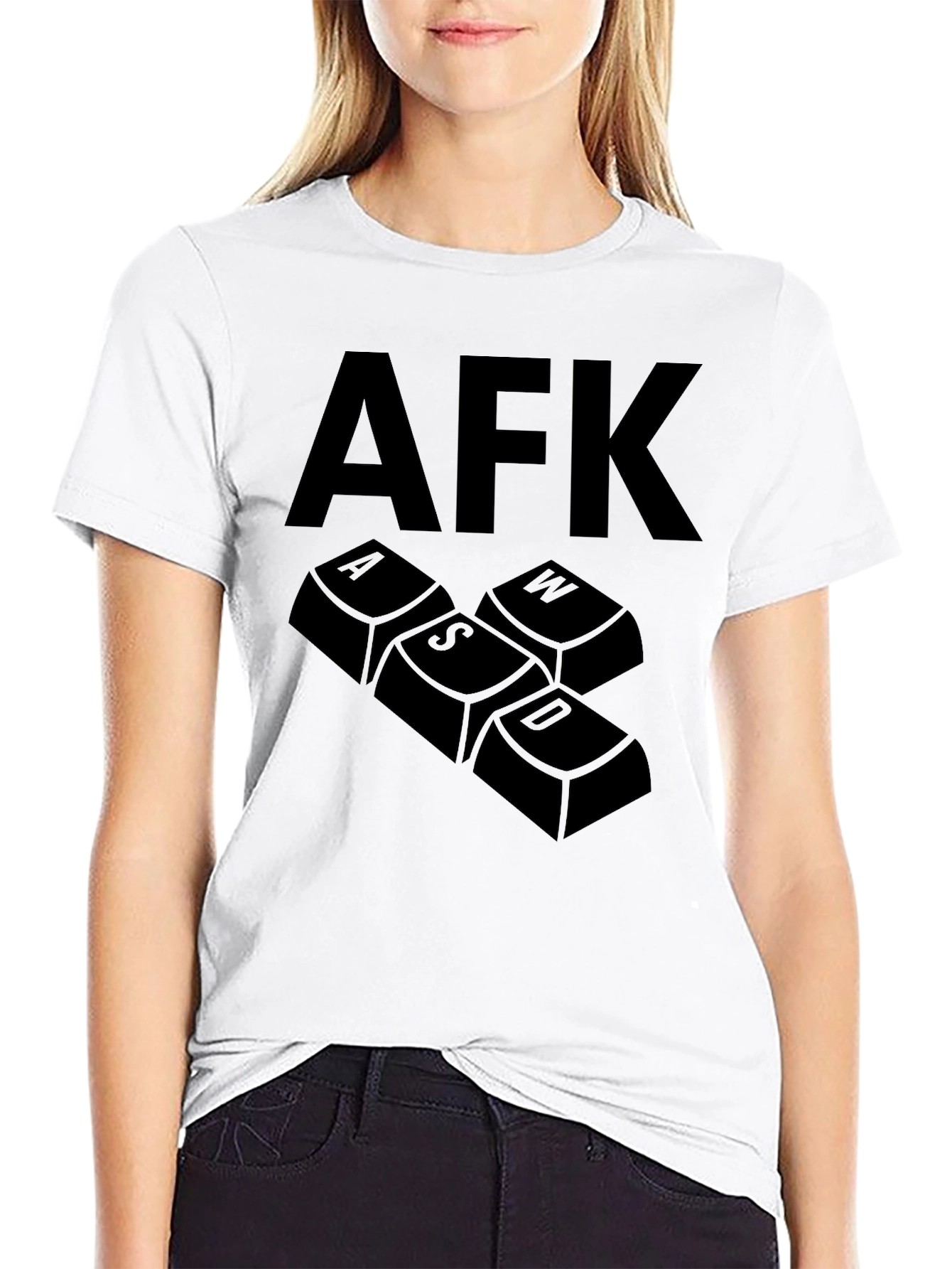 AFK Gaming T-Shirt - Keyboard Keys Design