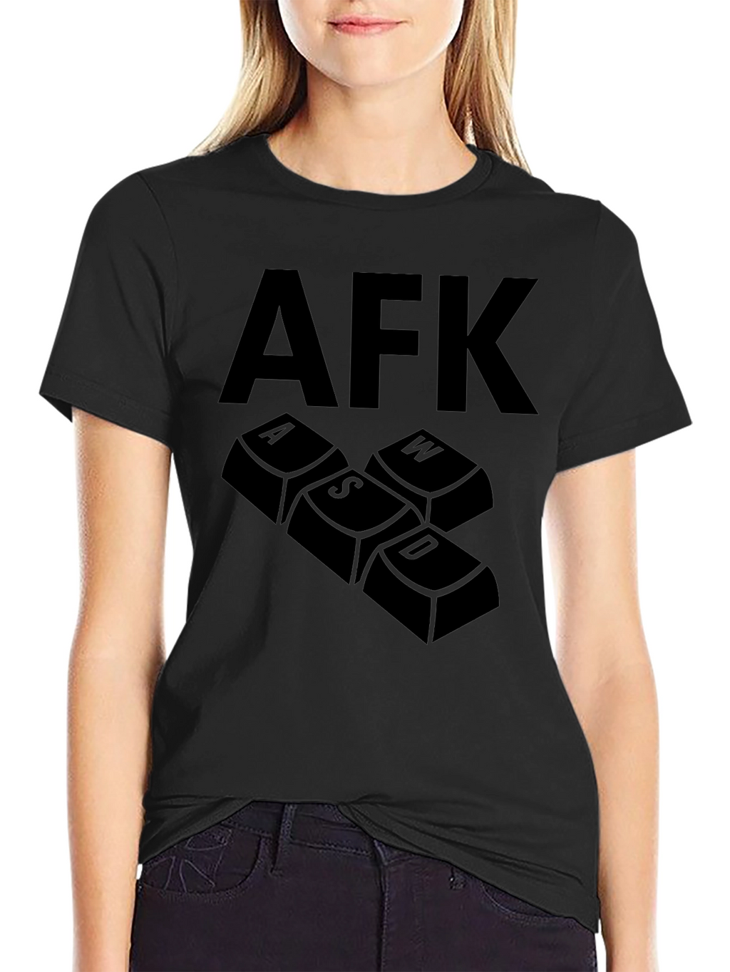 AFK Gaming T-Shirt - Keyboard Keys Design