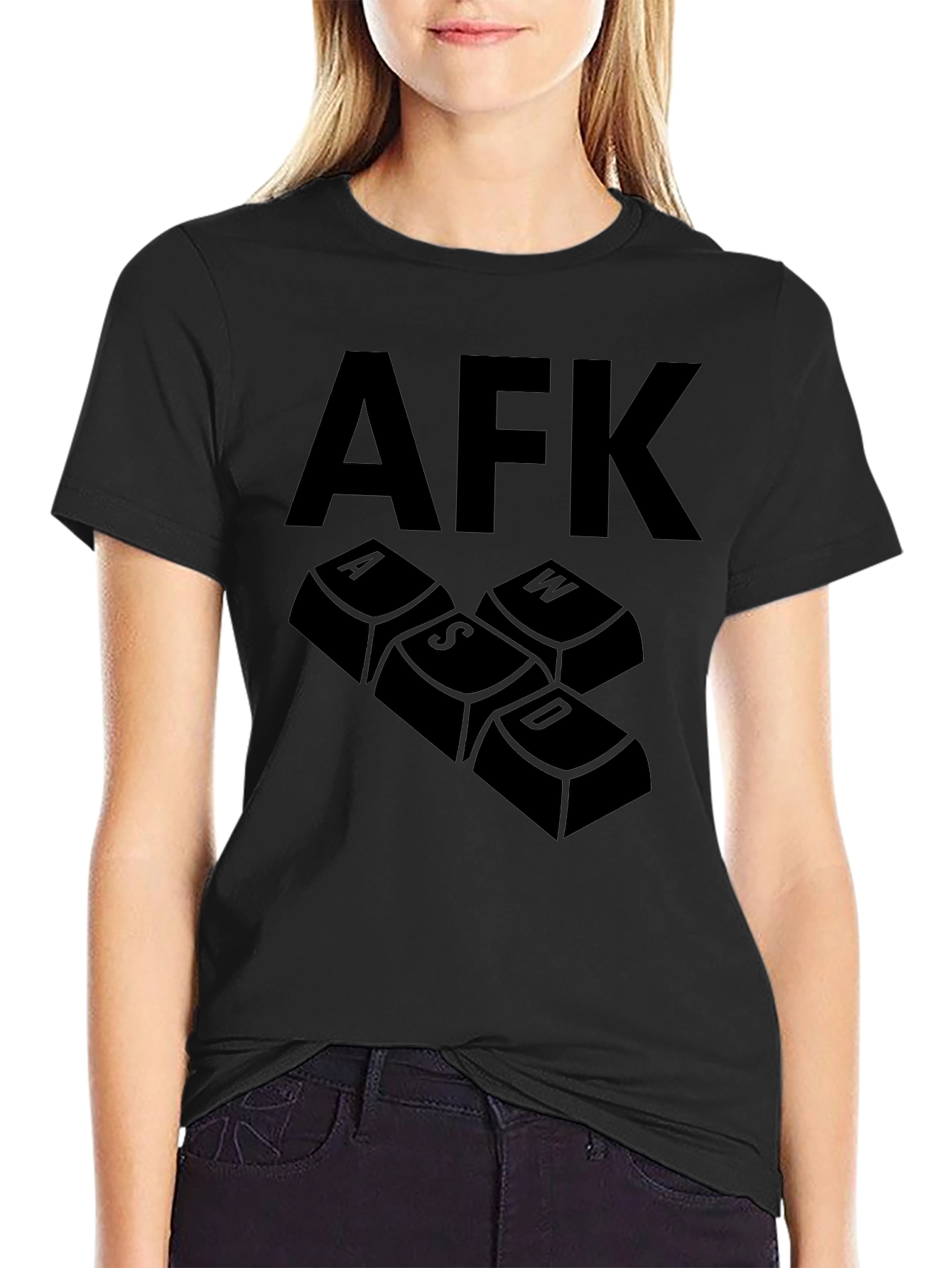 AFK Gaming T-Shirt - Keyboard Keys Design