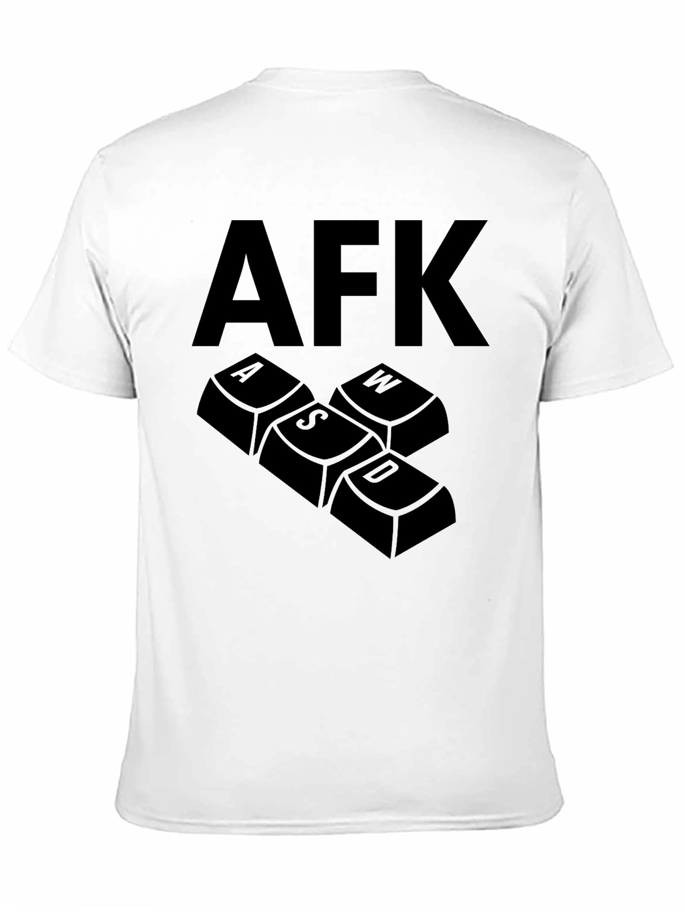 AFK Gaming T-Shirt - Keyboard Keys Design