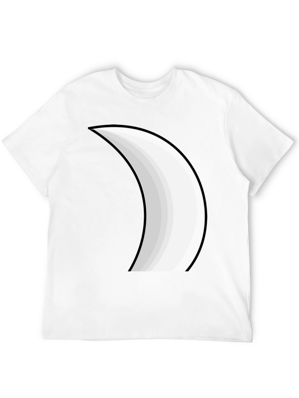 Crescent Moon Graphic Tee - Stylish Black T-Shirt