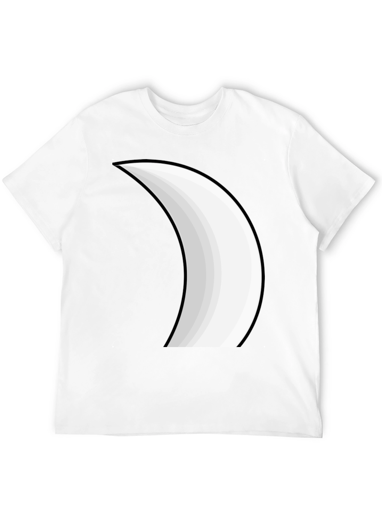 Crescent Moon Graphic Tee - Stylish Black T-Shirt