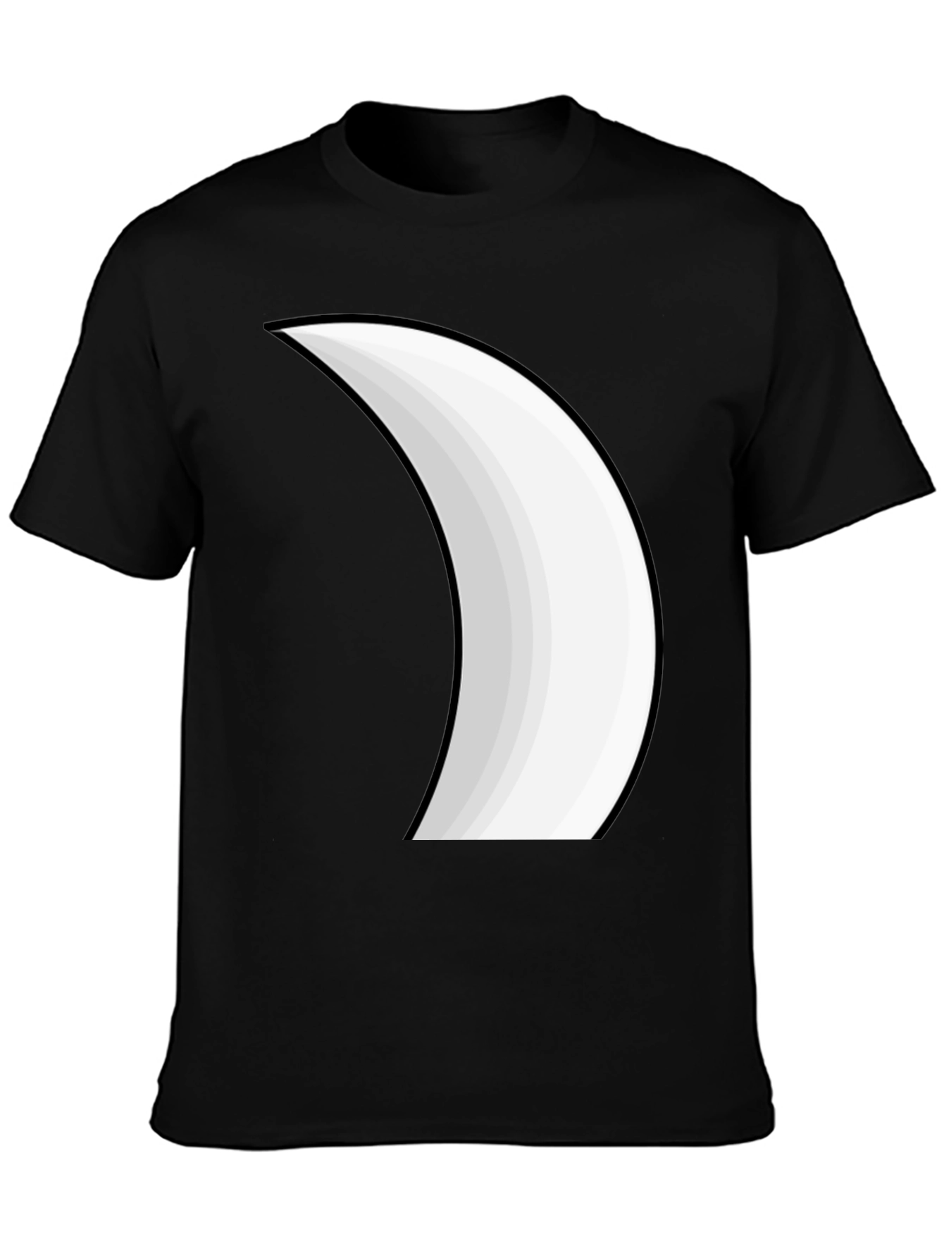 Crescent Moon Graphic Tee - Stylish Black T-Shirt