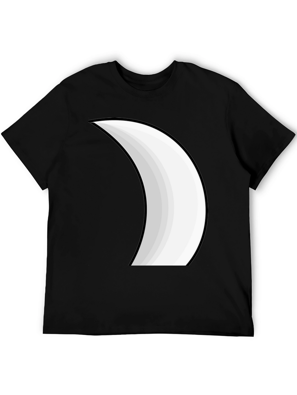 Crescent Moon Graphic Tee - Stylish Black T-Shirt