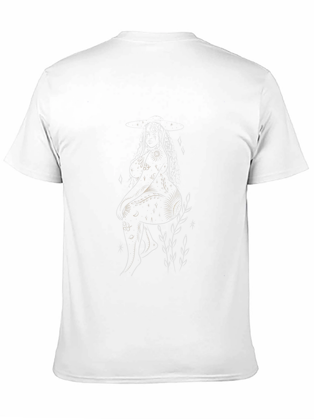 Line Art Graphic Black T-Shirt