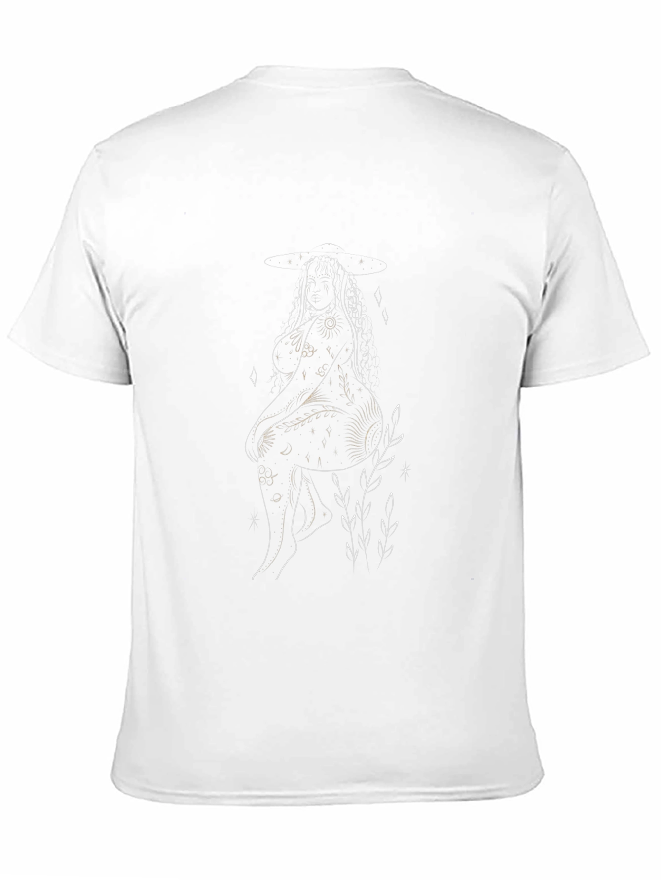 Line Art Graphic Black T-Shirt