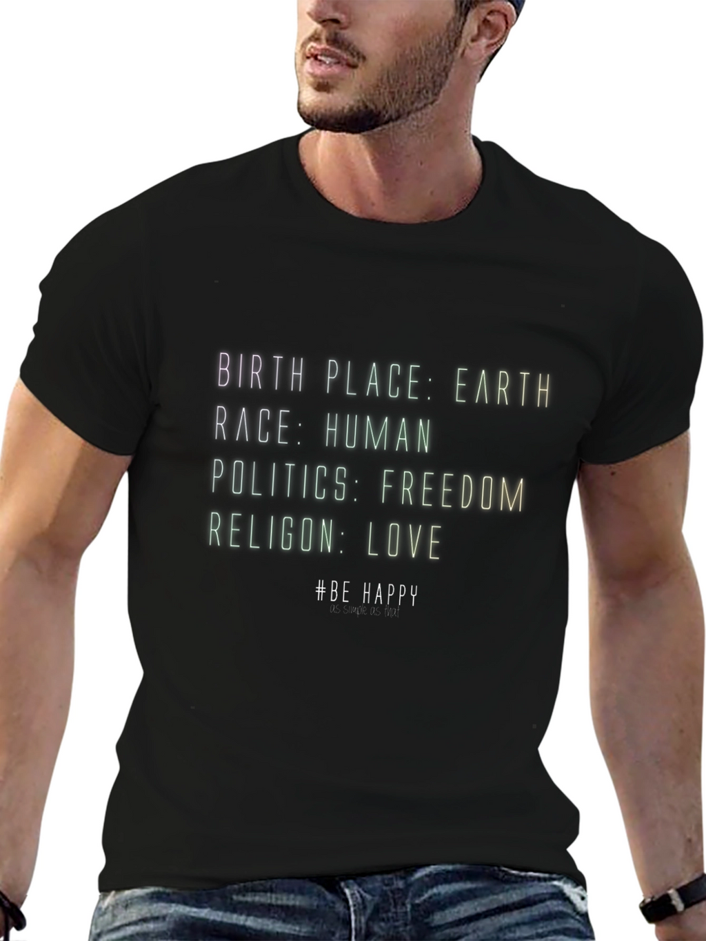 Earth Human Freedom Love T-Shirt