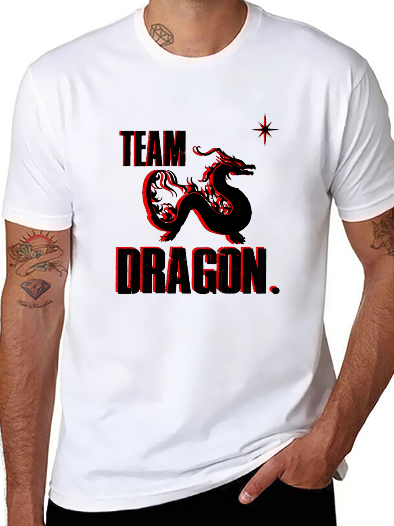 Team Dragon Graphic Tee - Black