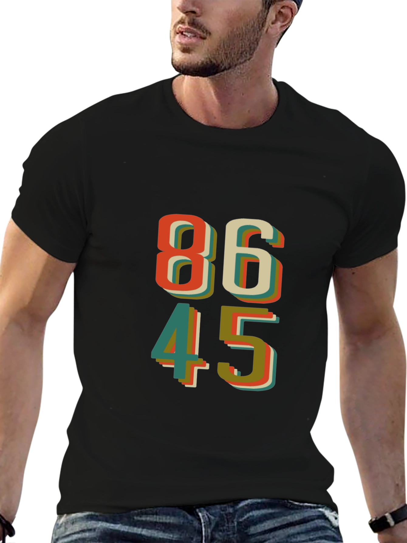 86 45 Graphic T-Shirt - Retro Design