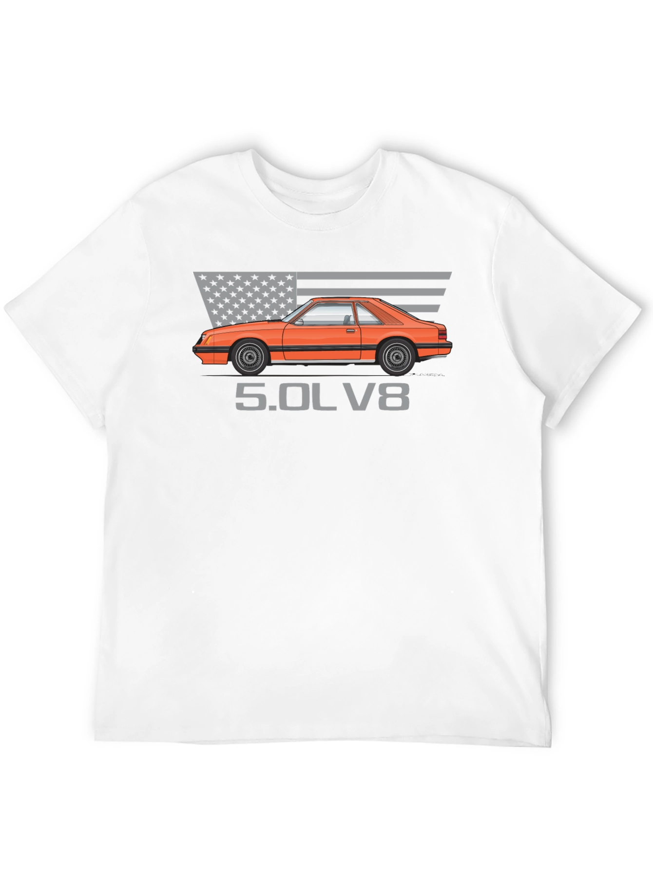 Fox Body Mustang 5.0 T-Shirt - American Muscle Tee
