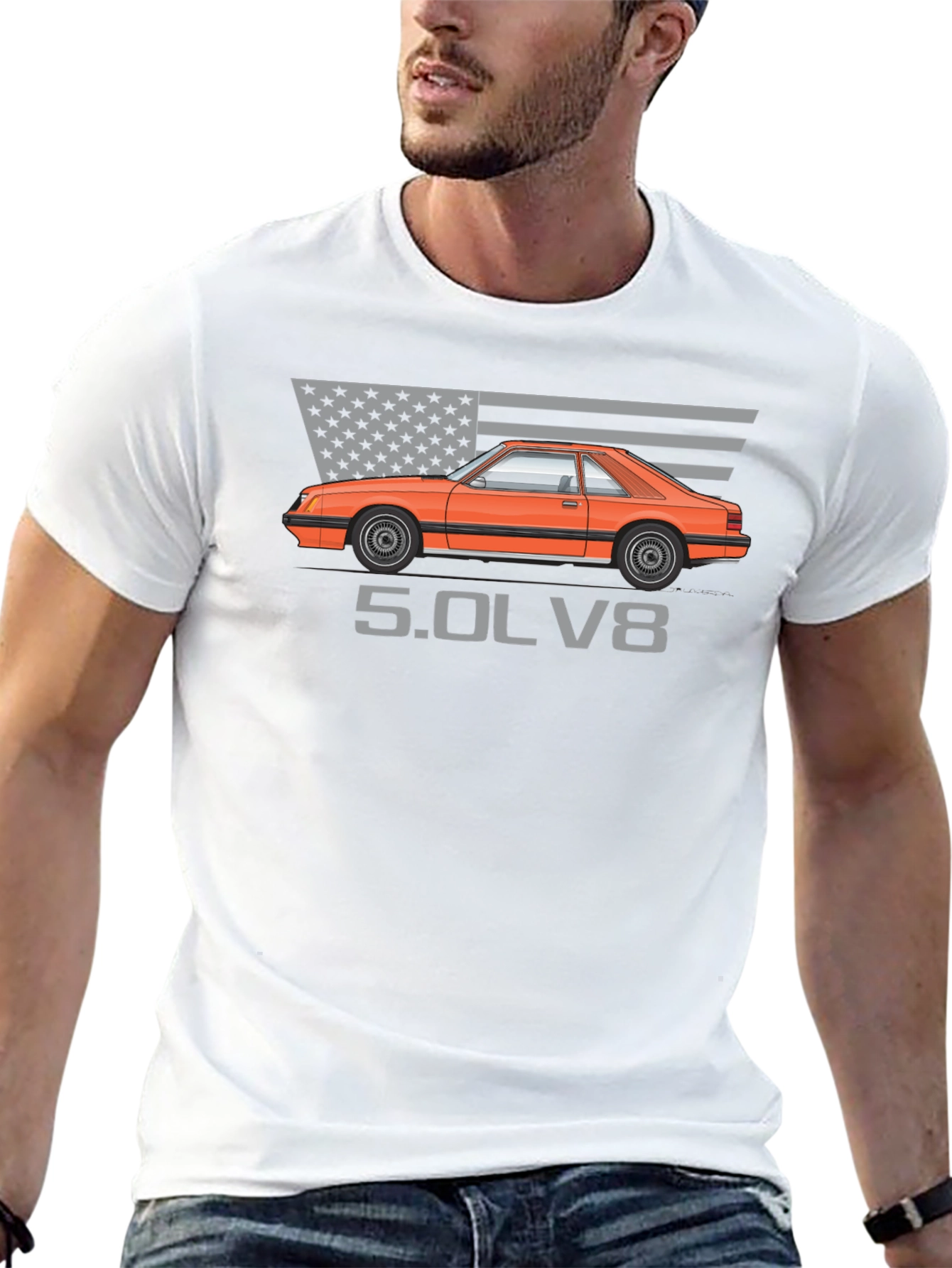 Fox Body Mustang 5.0 T-Shirt - American Muscle Tee