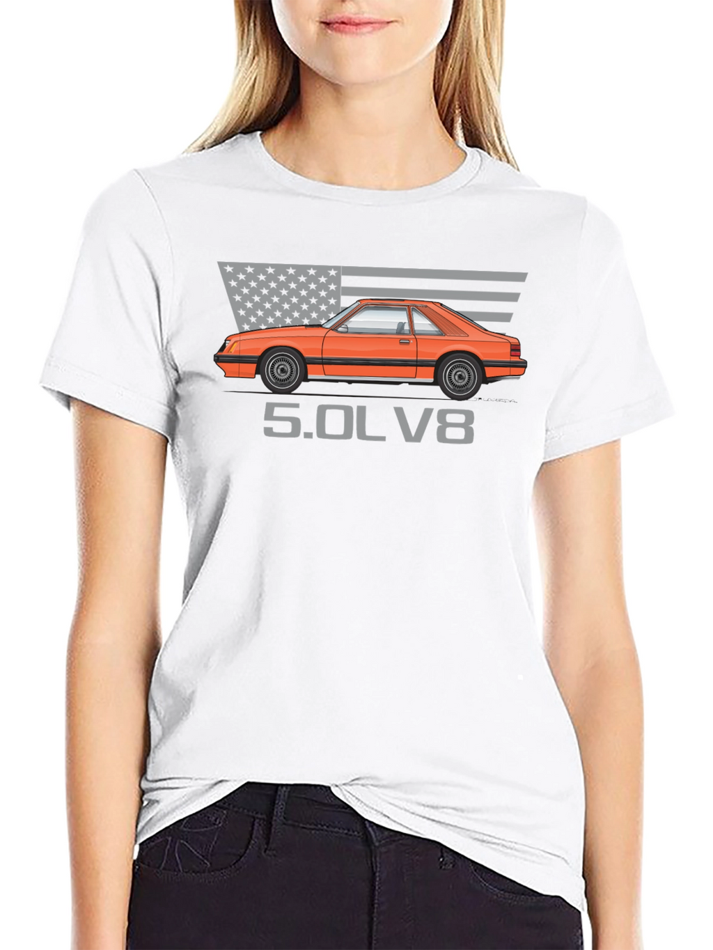 Fox Body Mustang 5.0 T-Shirt - American Muscle Tee