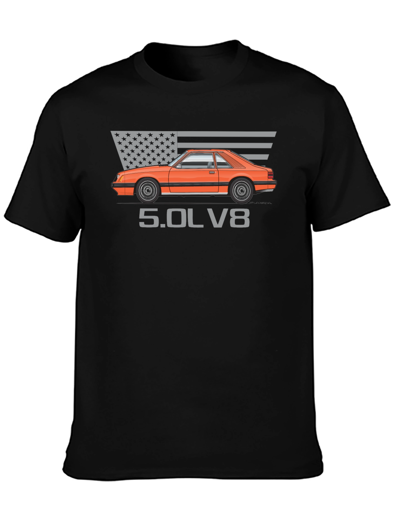 Fox Body Mustang 5.0 T-Shirt - American Muscle Tee