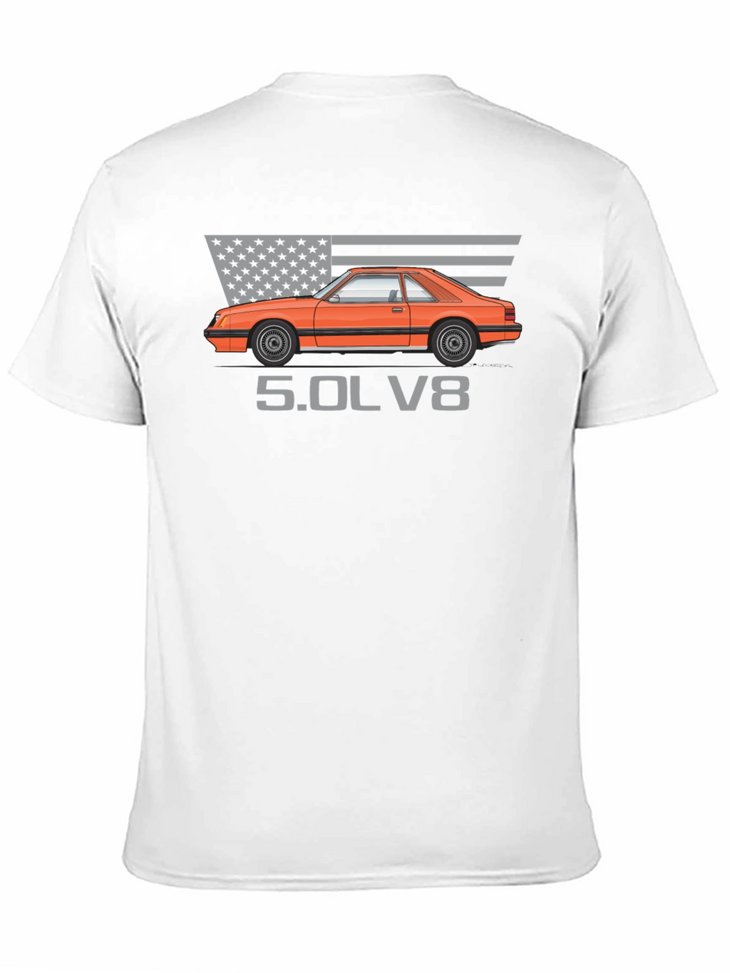 Fox Body Mustang 5.0 T-Shirt - American Muscle Tee