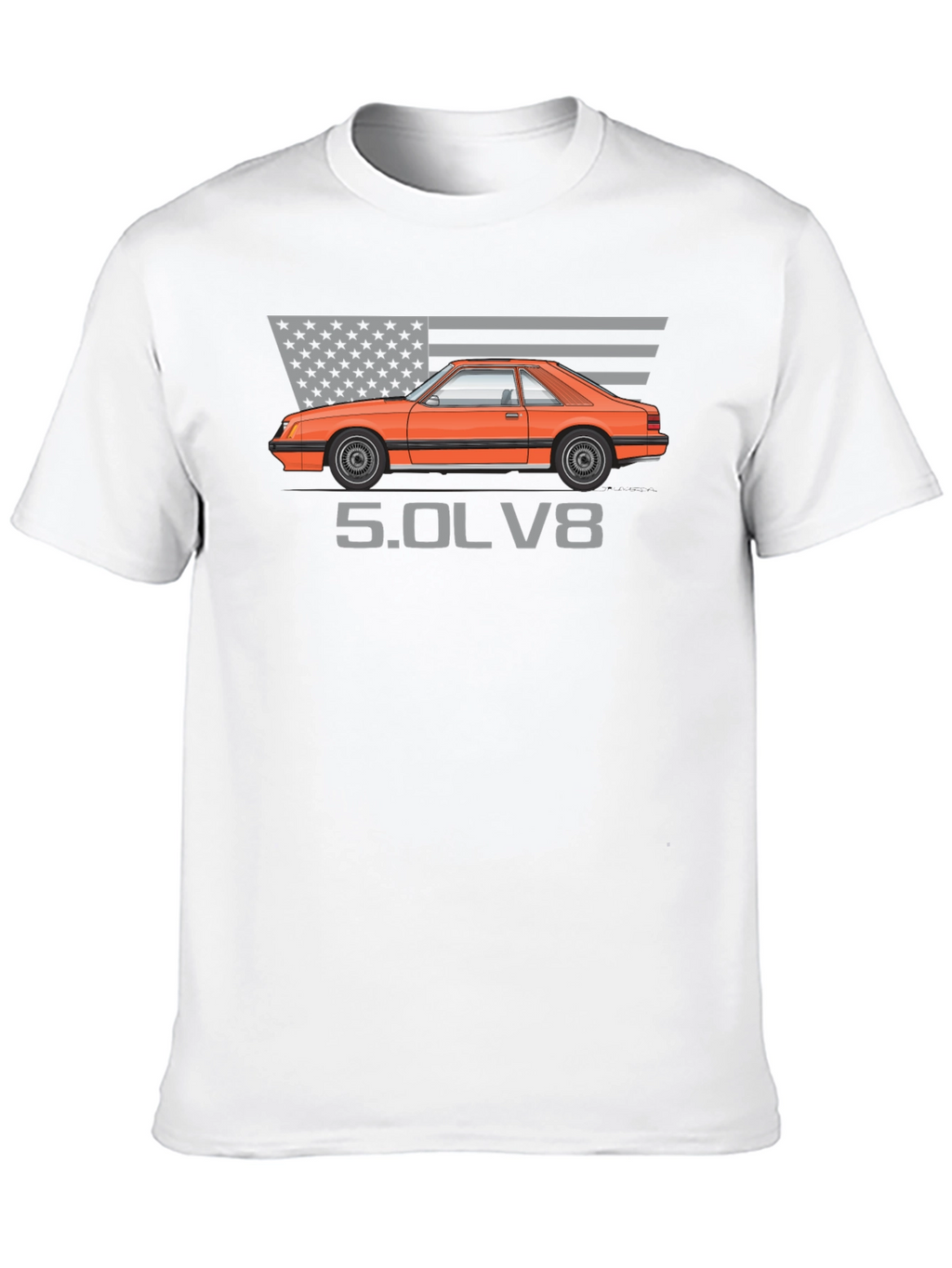Fox Body Mustang 5.0 T-Shirt - American Muscle Tee