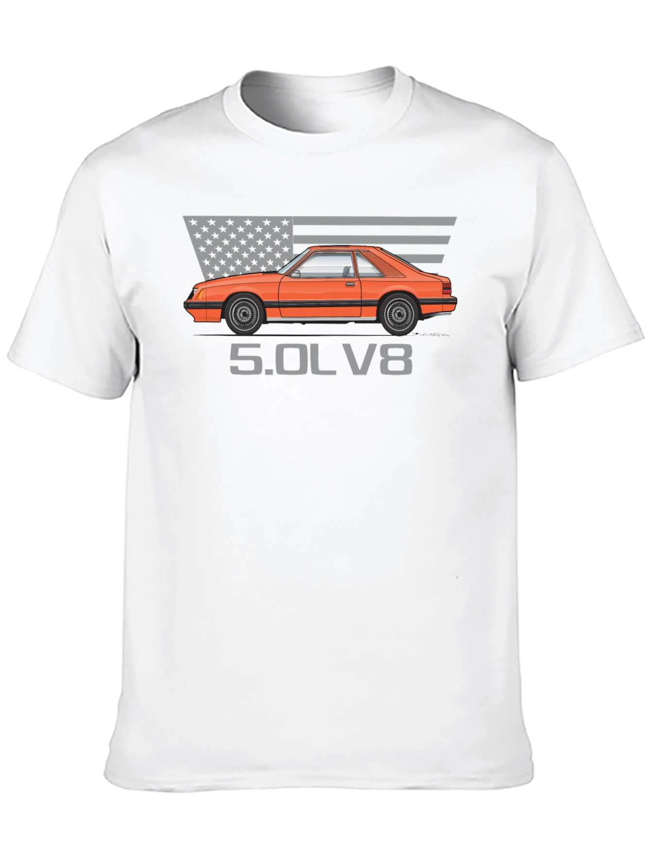 Fox Body Mustang 5.0 T-Shirt - American Muscle Tee