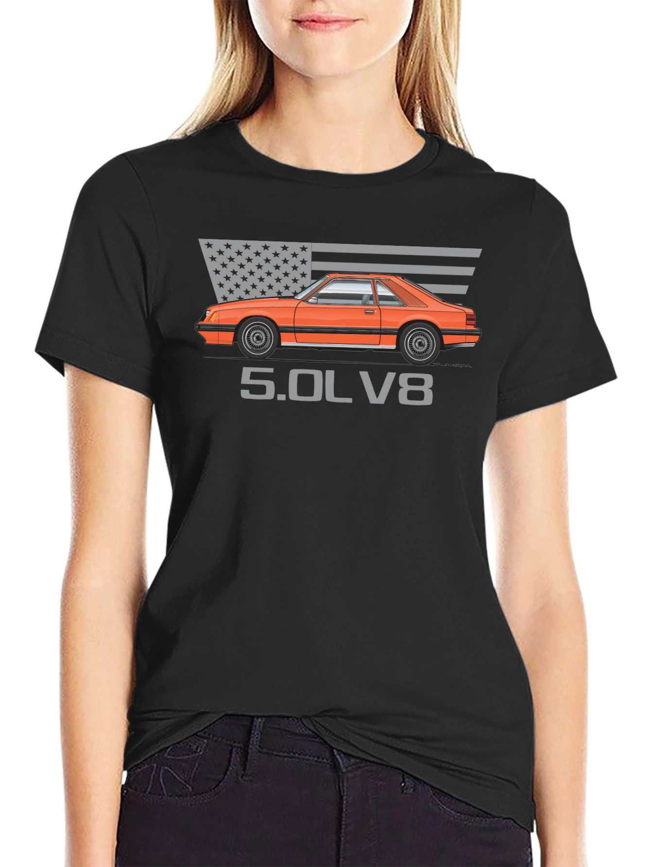 Fox Body Mustang 5.0 T-Shirt - American Muscle Tee