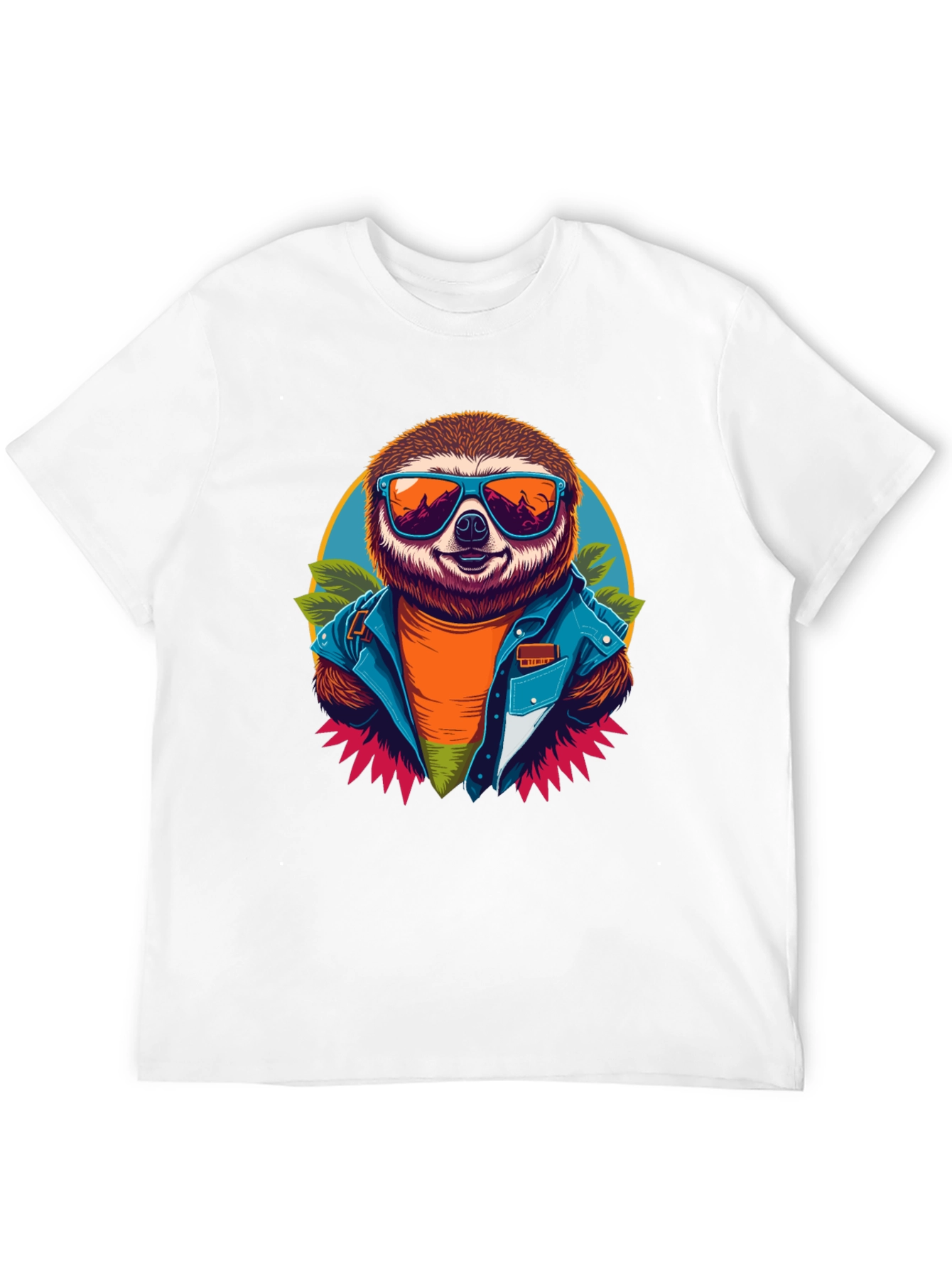 Cool Sloth Graphic Tee - Trendy Animal Shirt