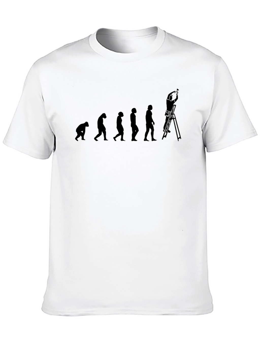 Evolution of Man Painting T-Shirt Funny Graphic Tee