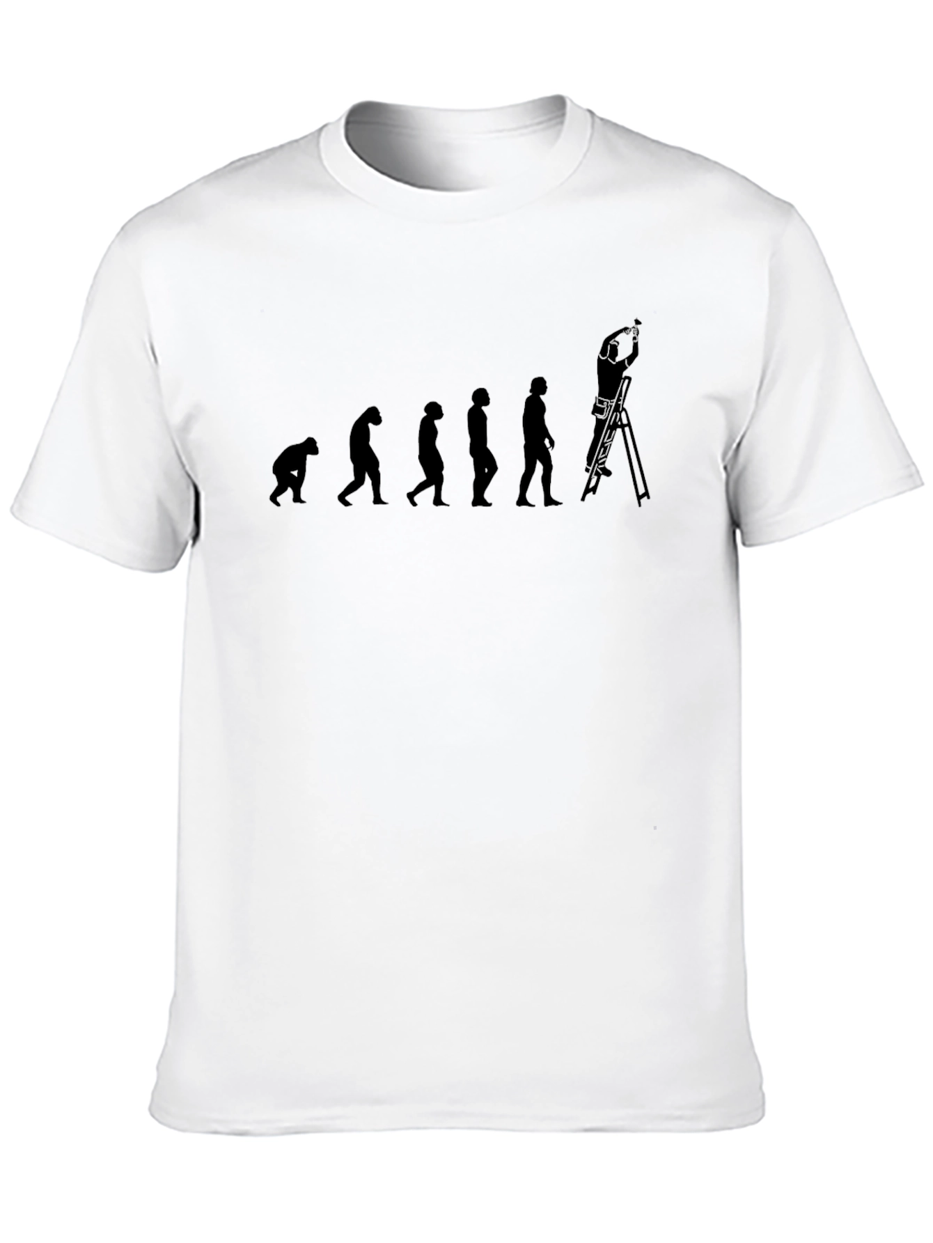 Evolution of Man Painting T-Shirt Funny Graphic Tee