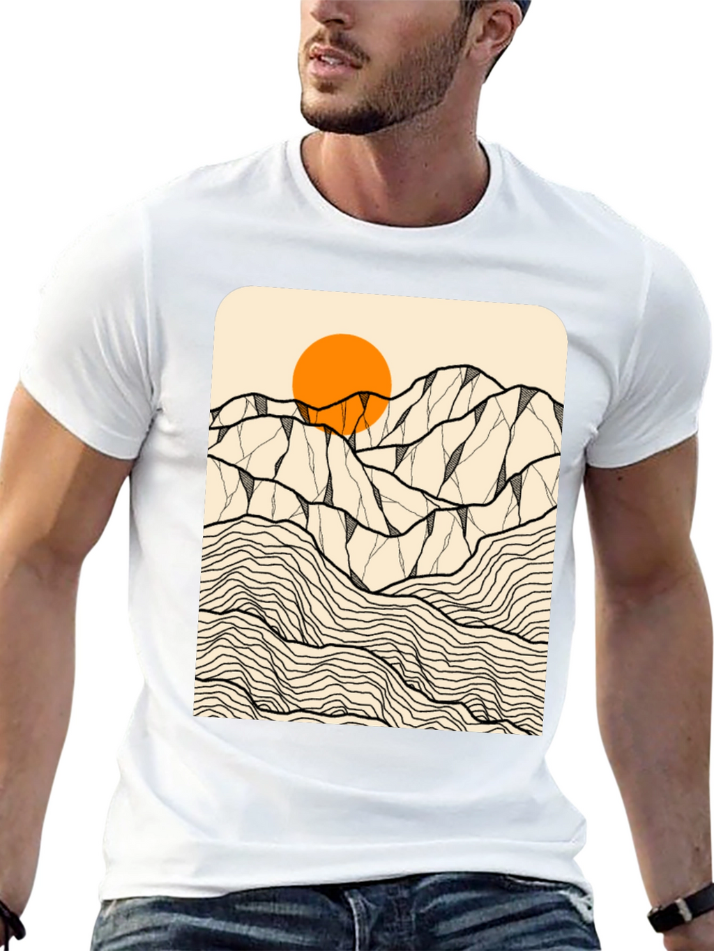Mountainscape Graphic Tee - Nature Inspired Design