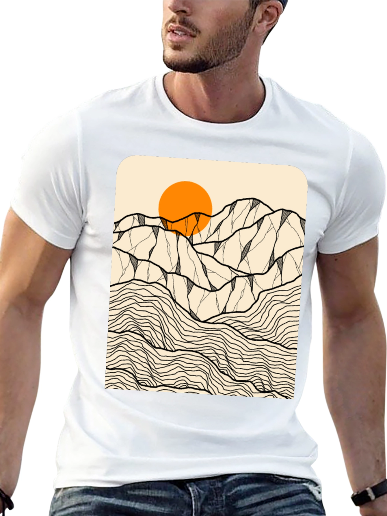 Mountainscape Graphic Tee - Nature Inspired Design