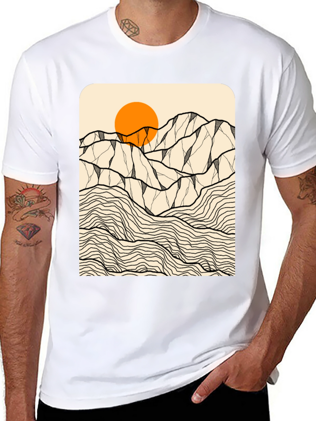 Mountainscape Graphic Tee - Nature Inspired Design