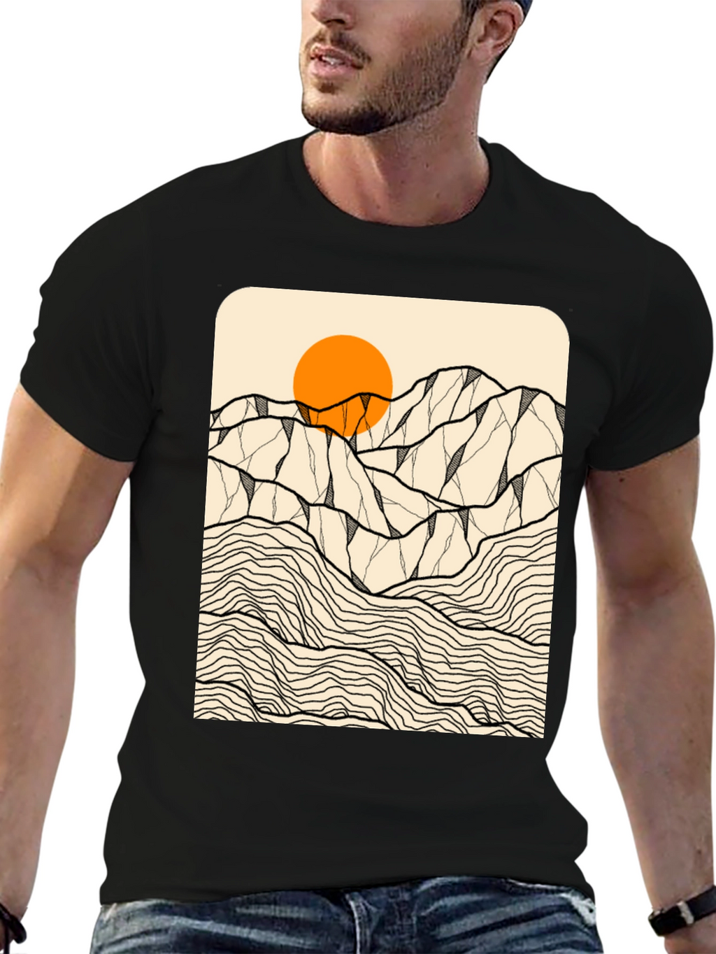 Mountainscape Graphic Tee - Nature Inspired Design