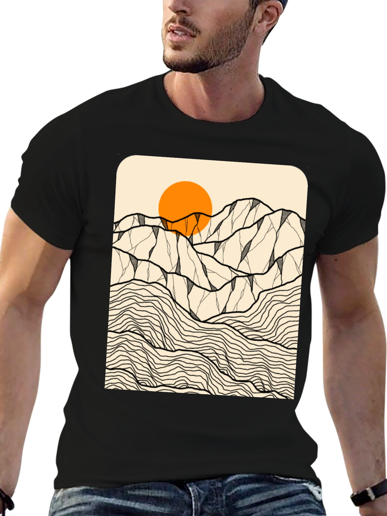 Mountainscape Graphic Tee - Nature Inspired Design