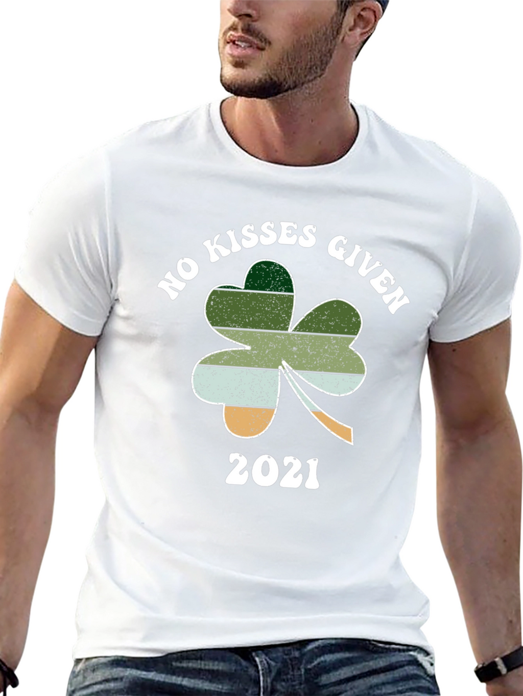 No Kisses Given 2021 St. Patricks Day T-Shirt