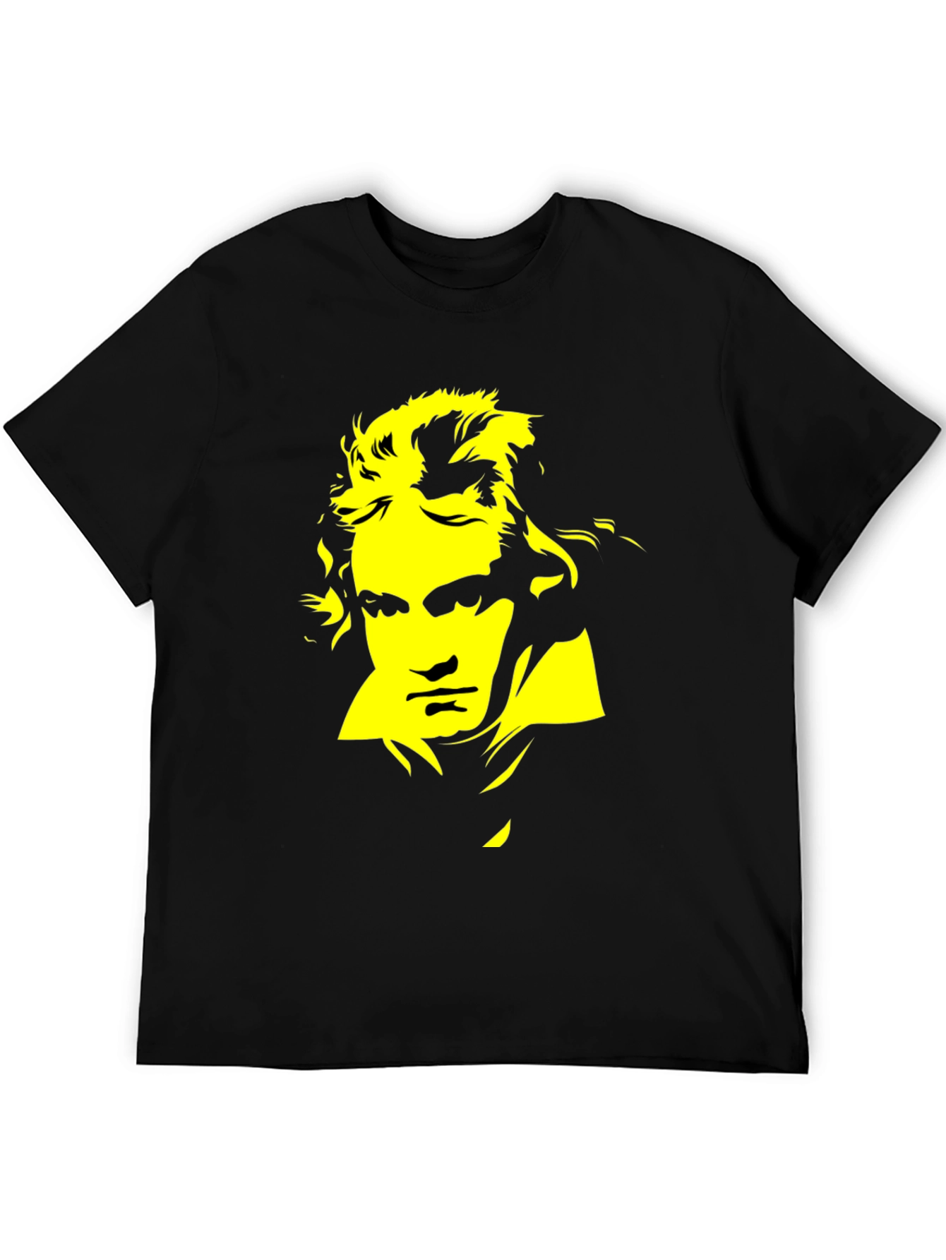 Beethoven Graphic Tee - Black Stylish T-Shirt