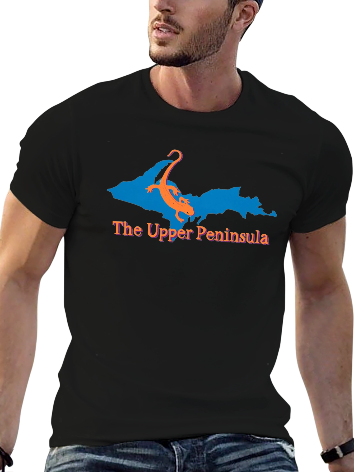 Upper Peninsula Lizard Tee - Michigan Souvenir