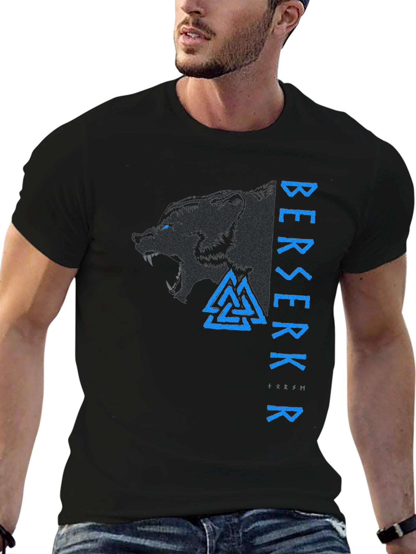 Berserkr Viking Wolf T-Shirt - Norse Mythology Tee