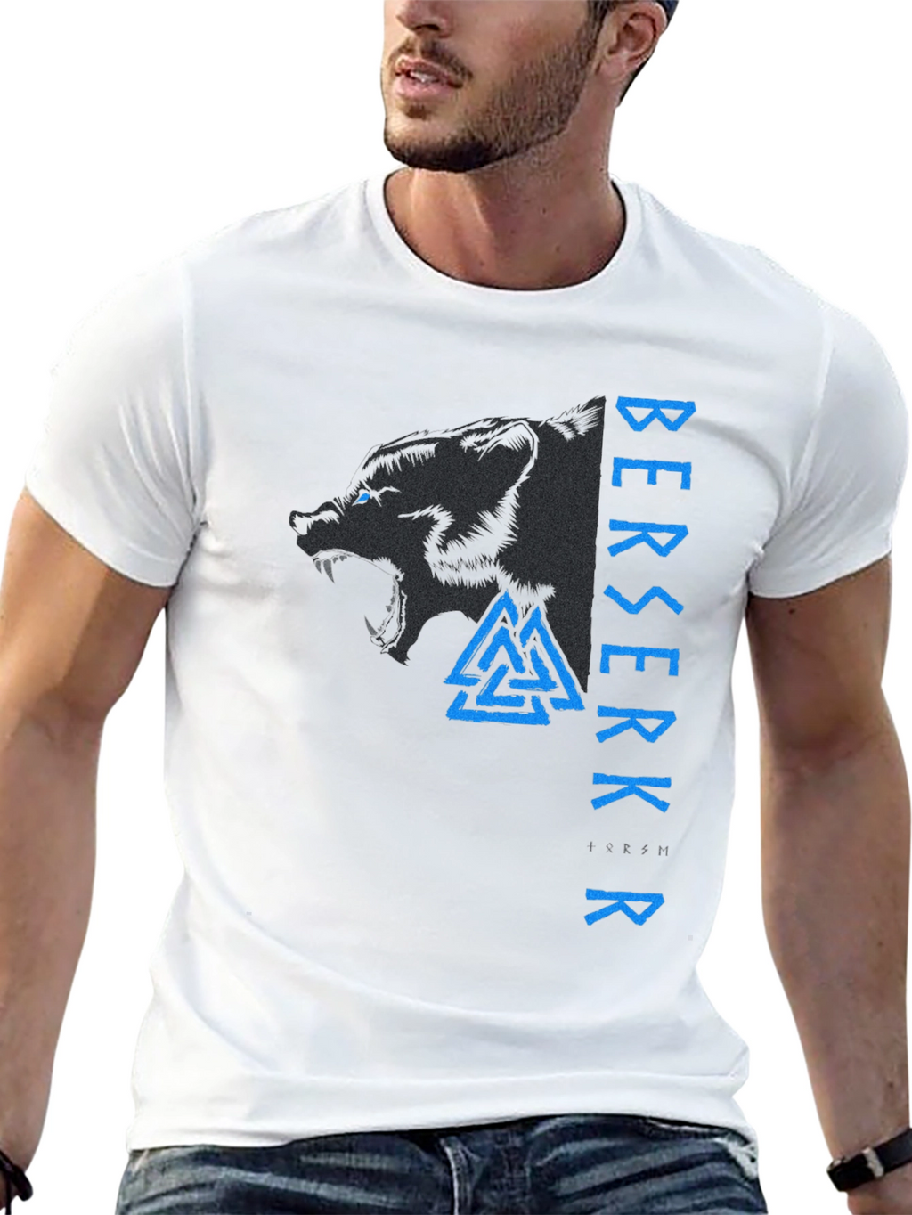 Berserkr Viking Wolf T-Shirt - Norse Mythology Tee