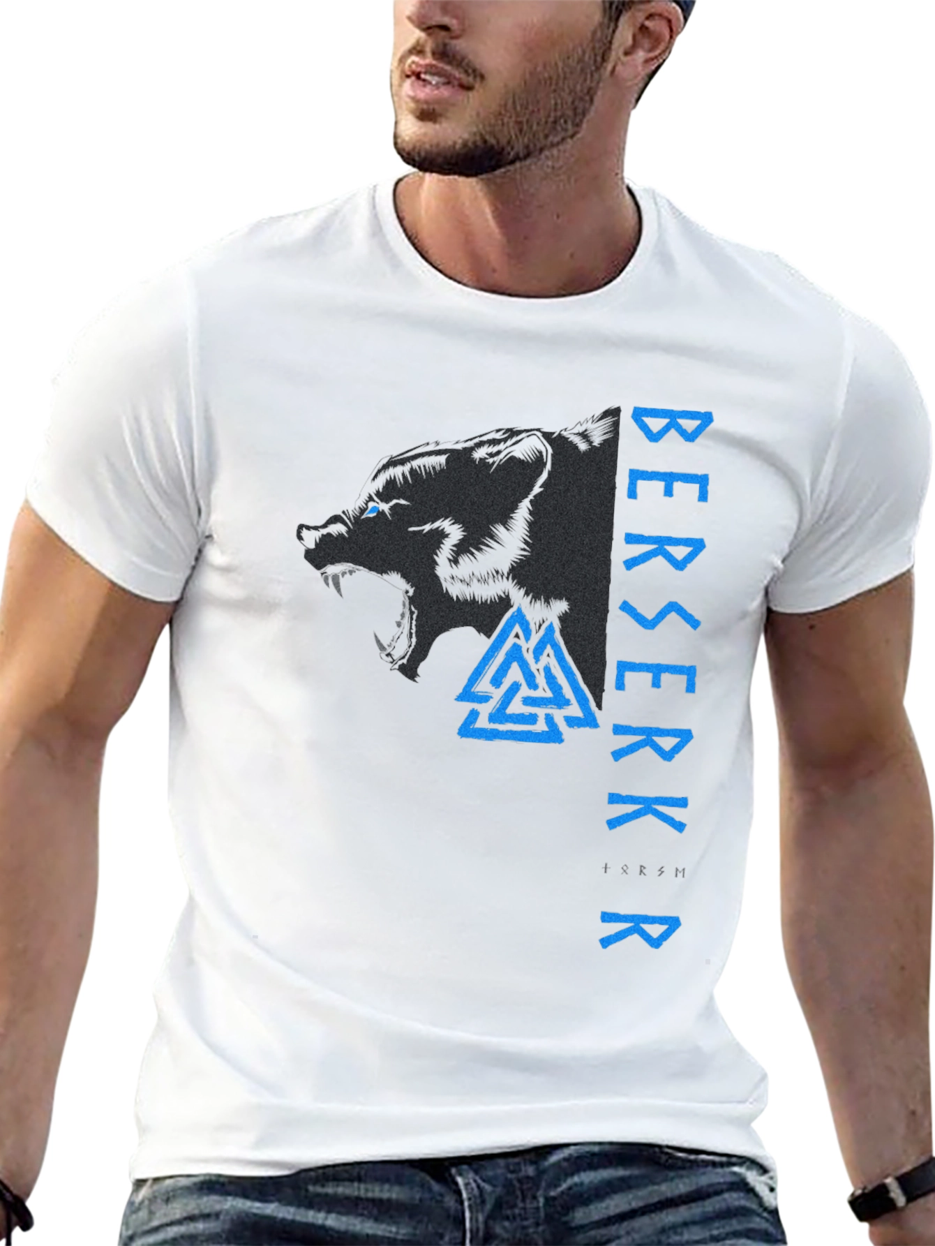 Berserkr Viking Wolf T-Shirt - Norse Mythology Tee