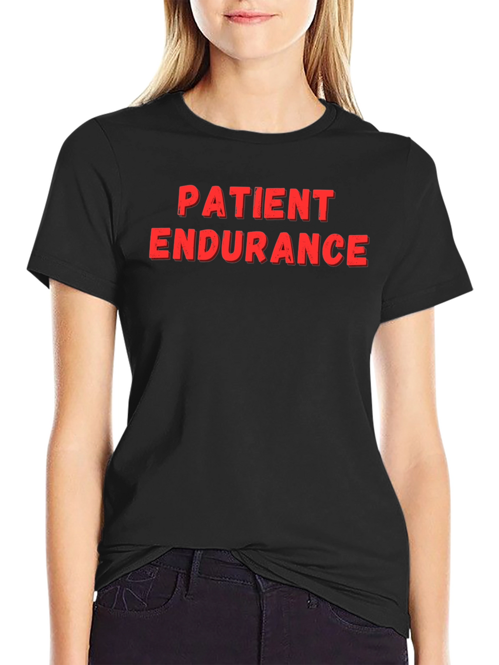 Patient Endurance Black Graphic Tee