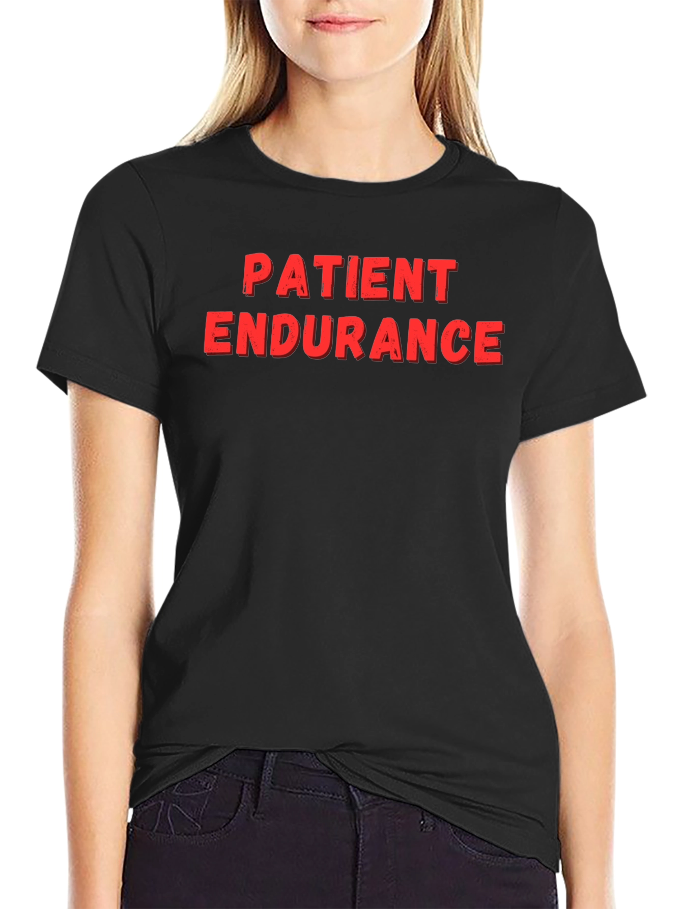Patient Endurance Black Graphic Tee