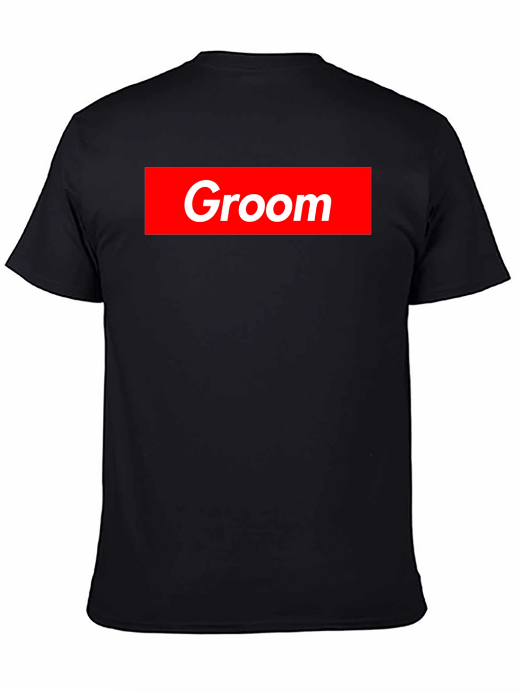 Groom Crew Tee - Bold Red Graphic