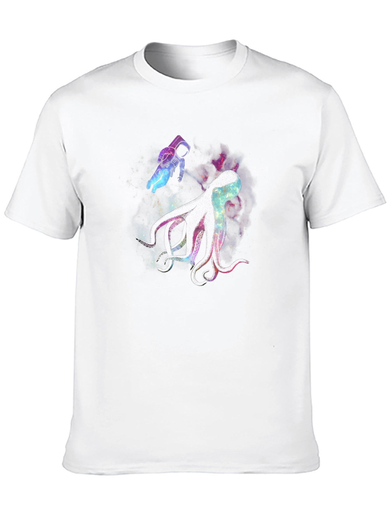Space Octopus Graphic T-Shirt
