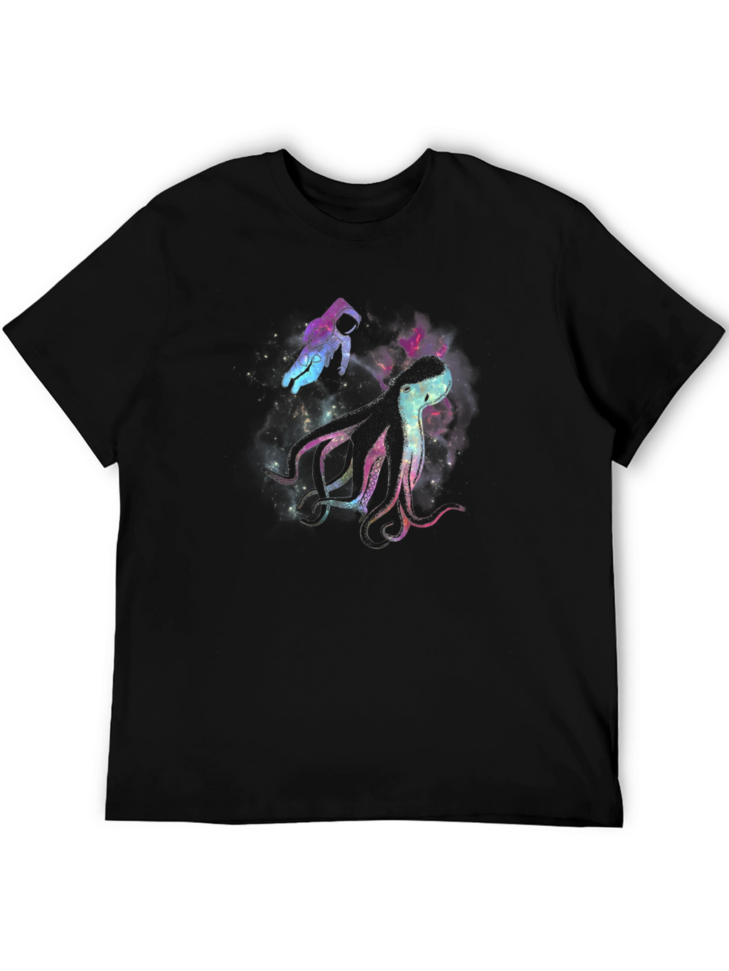 Space Octopus Graphic T-Shirt
