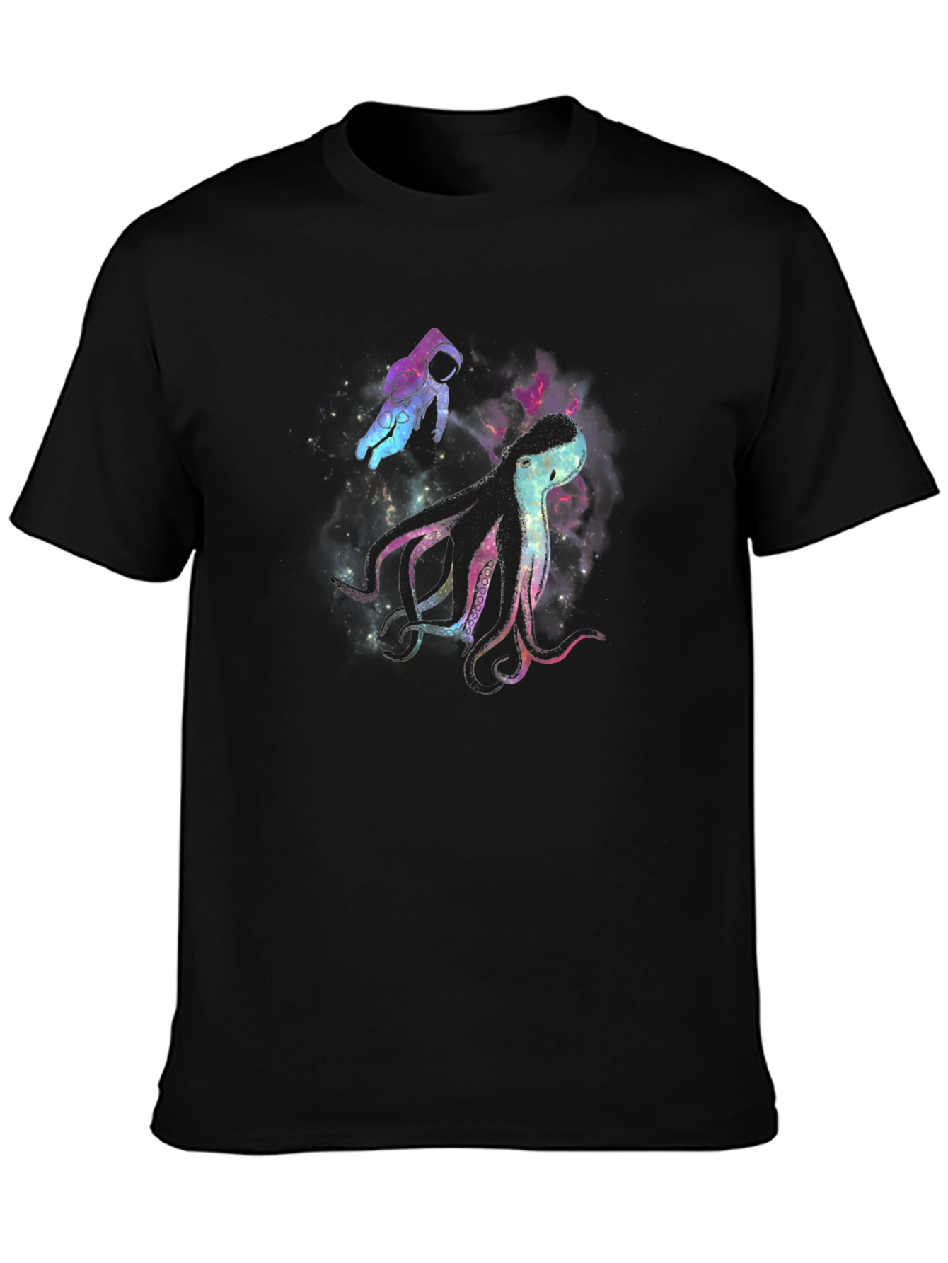 Space Octopus Graphic T-Shirt