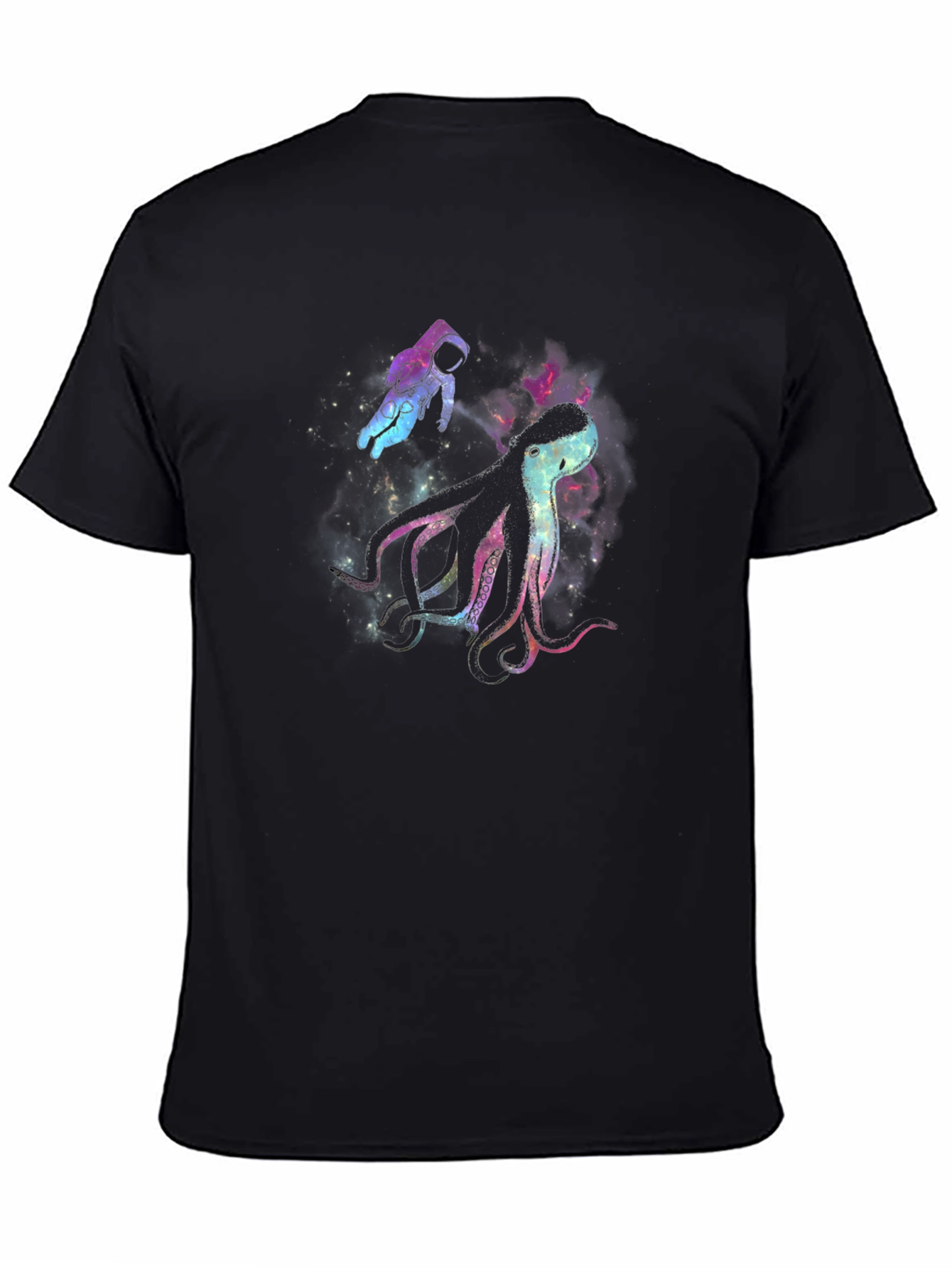 Space Octopus Graphic T-Shirt