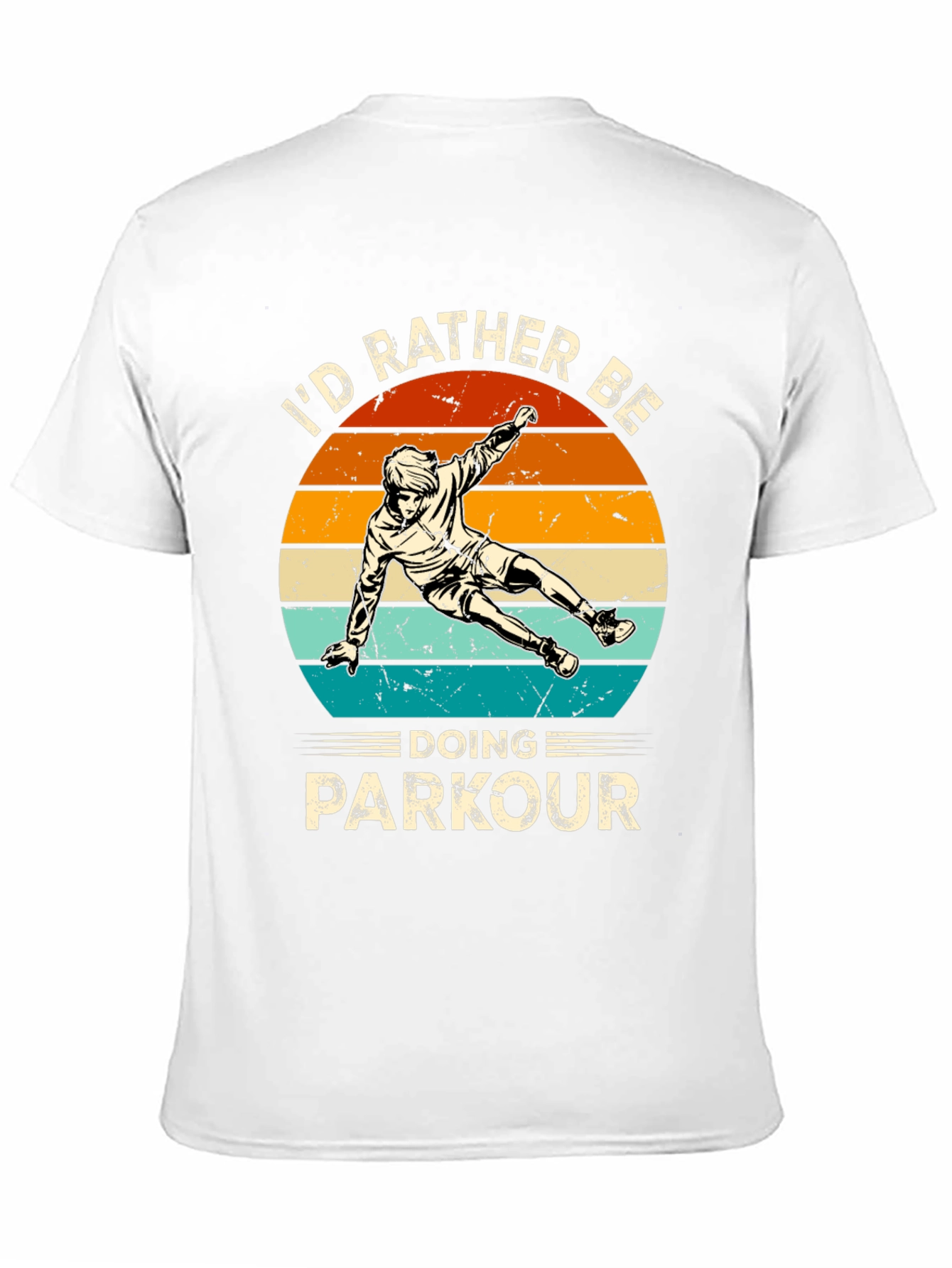 Parkour Graphic Tee: Id Rather Be Doing Parkour Shirt
