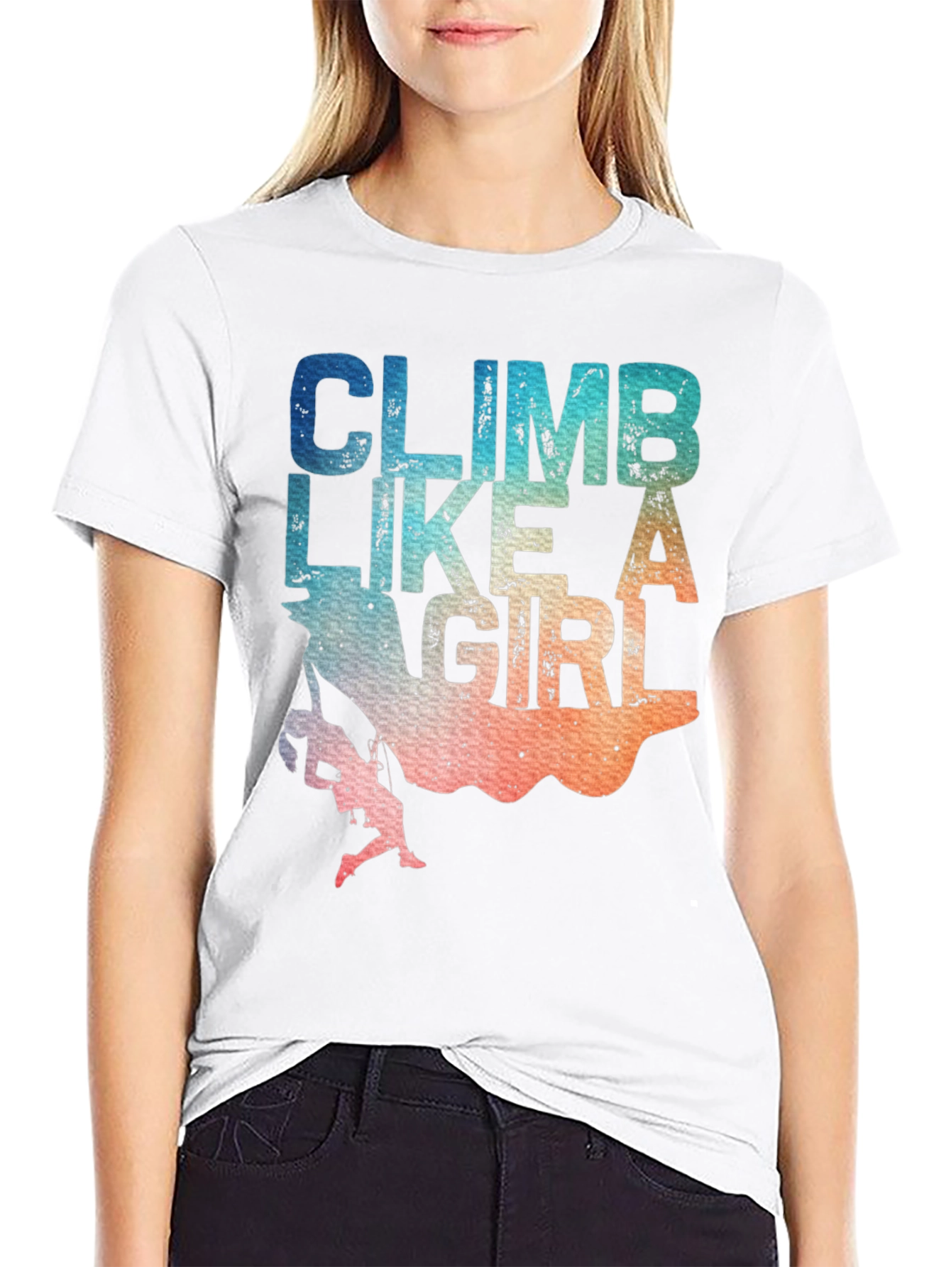 Climb Like A Girl T-Shirt - Rock Climbing Apparel